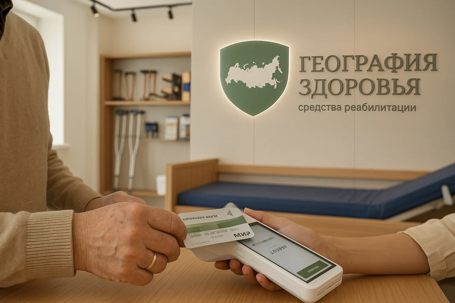 Оплата картой в География Здоровья